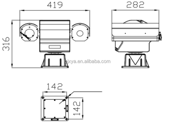 Smart City AI-Powered 3D Noise Reduction CE Approved Industrial PTZ Camera Exporter