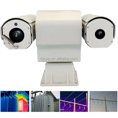 IP66 Waterproof 10km Remote Distance Thermal Security Camera System 4MP Pan Tilt 86x Ultra Long Range Night Vision Built-in Mic