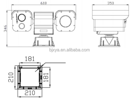 China Supplier 4MP IP66 Waterproof AI Thermal Network Multi-spectral Pan & Tilt Camera for Ports and Docks
