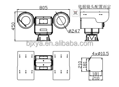 Oil & Gas Thermal Imaging 640x512 Resolution UL Listed Industrial PTZ Camera Wholesale