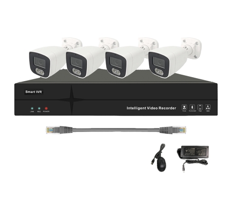 8MP 8CH PoE NVR Kit 4K CCTV IP Security Cameras Waterproof IP66 Outdoor PTZ Style Night Vision Face Recognition  12V Power OEM