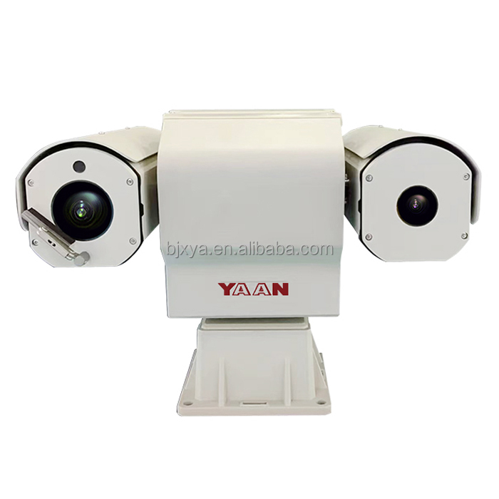 IP66 Waterproof 10km Remote Distance Thermal Security Camera System 4MP Pan Tilt 86x Ultra Long Range Night Vision Built-in Mic